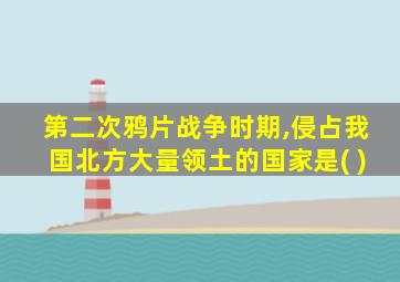 第二次鸦片战争时期,侵占我国北方大量领土的国家是( )